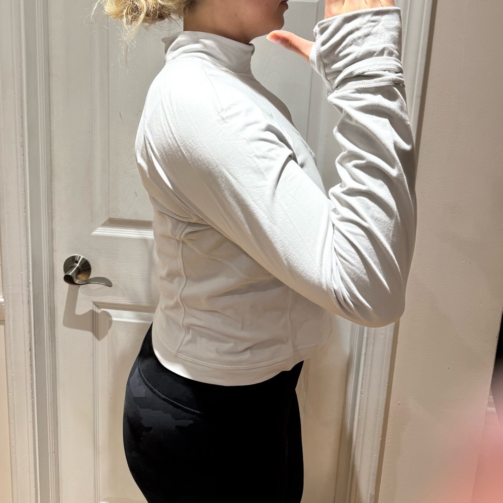 Lululemon Athletica White Long Sleeve Sweatshirt - Picture 2 of 3